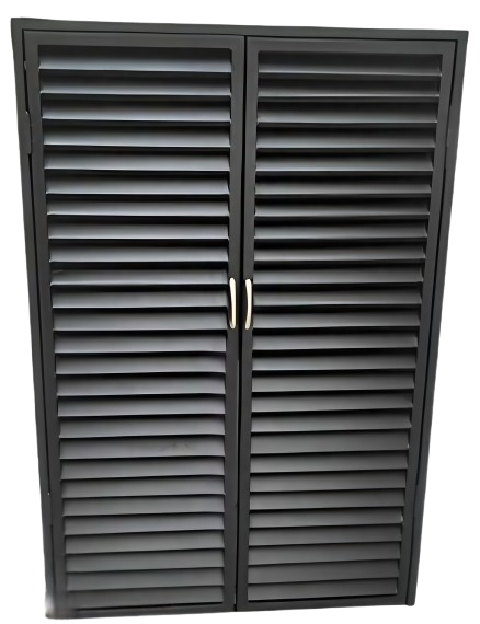 Puerta Louver Negra